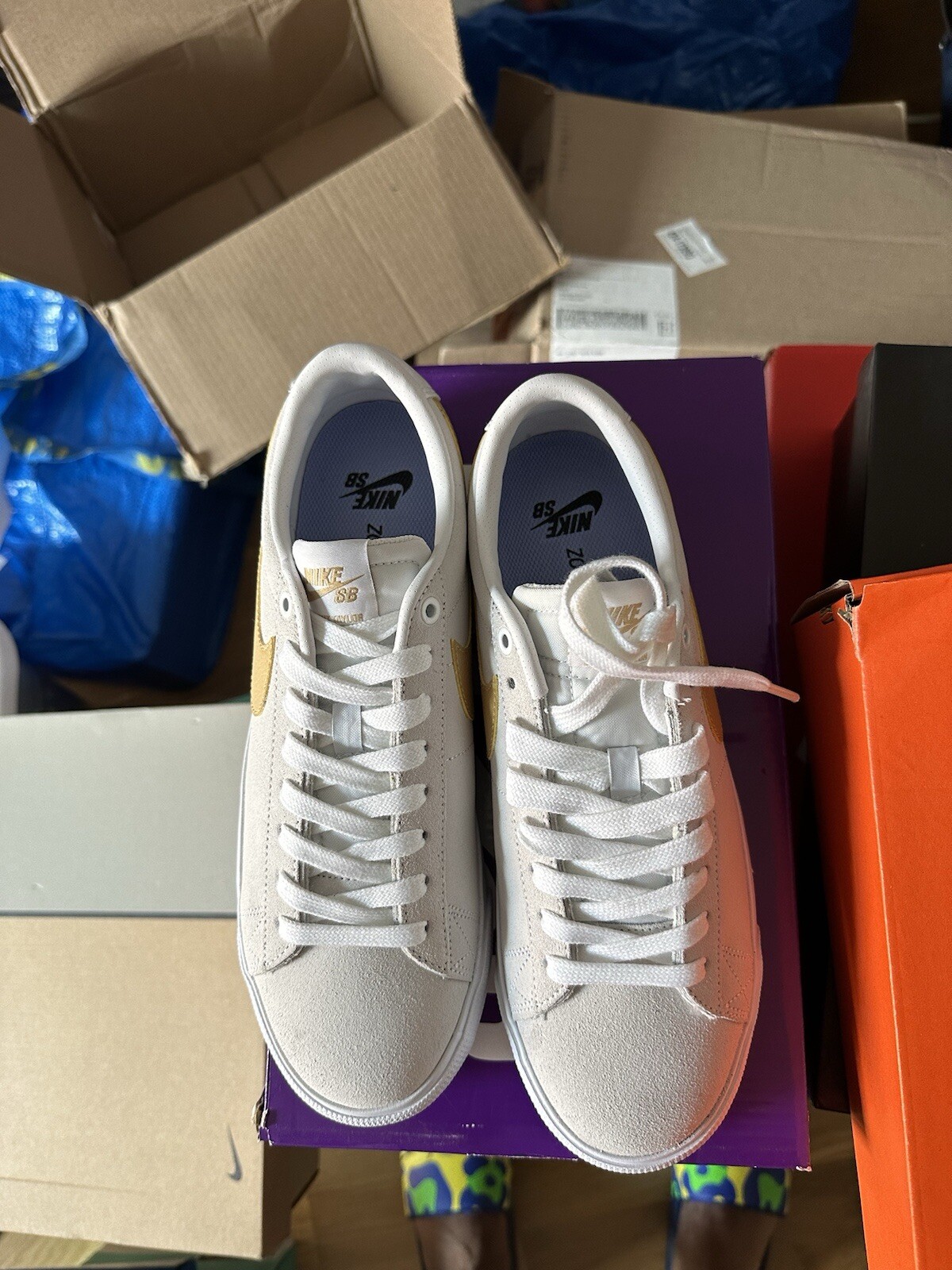 Nike SB Gt Blazer Low Grey Yellow
