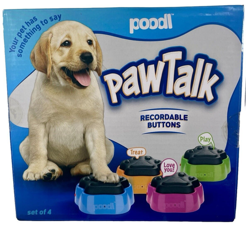 Talking Paws Recordable Dog Buttons Training Dogs Obedient Puppy PawTalk