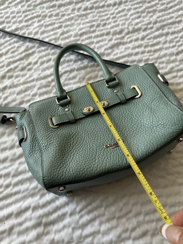 Coach Blue Leder Mini Blake Tragetasche Schultertasche Neu ohne Etikett - Bild 12 von 12