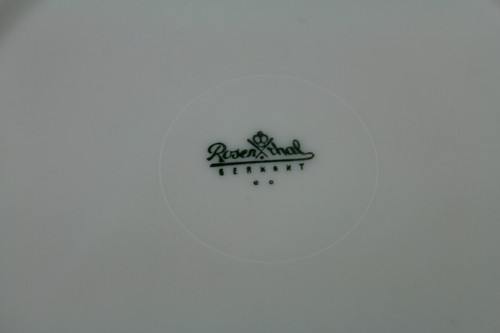 2 Rosenthal Continental Aida Cream 3652 Salad Plates Gold Trim Germany 7 5/8" - Picture 3 of 4