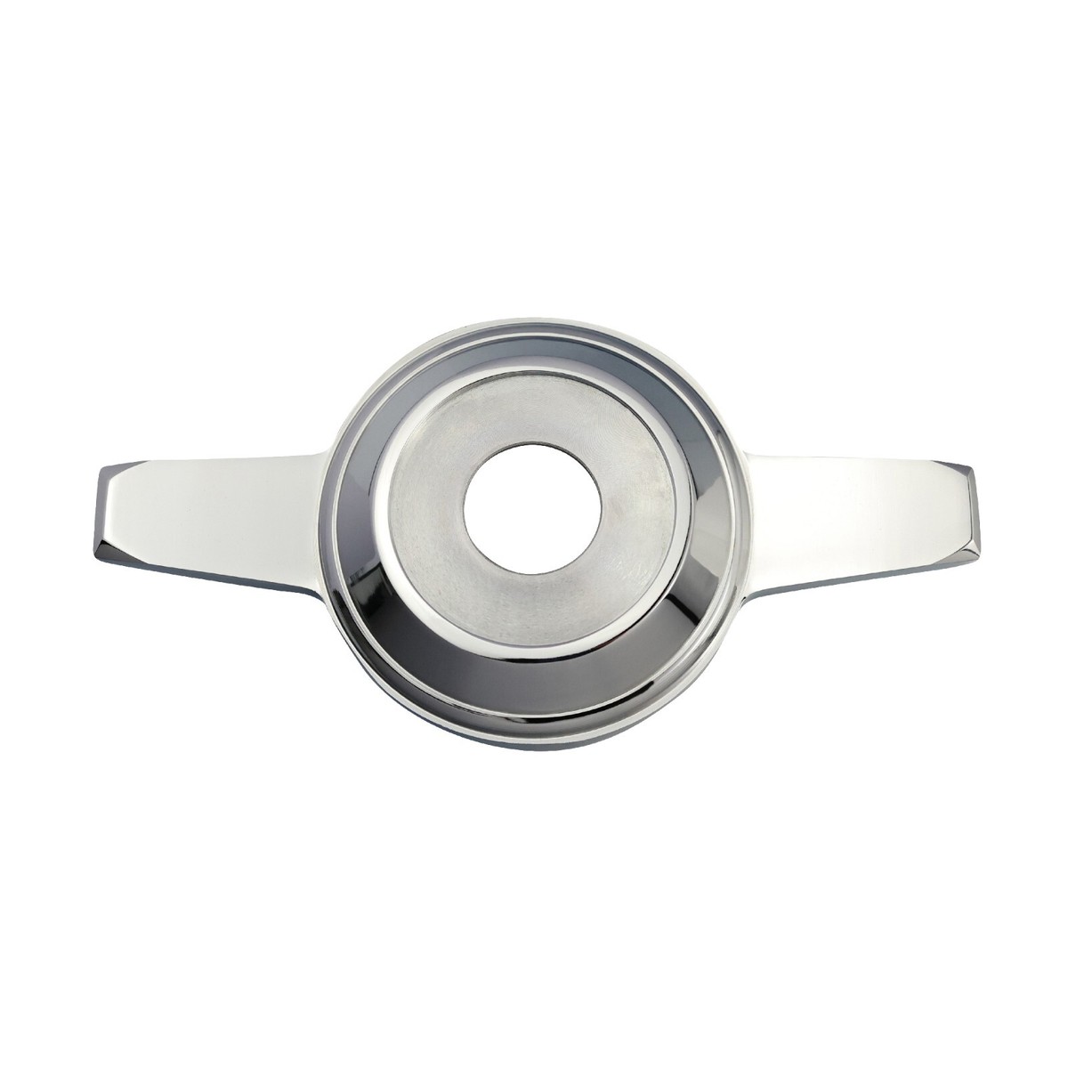 Zenith 2 Ear Cut Chrome Knock Off Spinner Cap for Lowriders