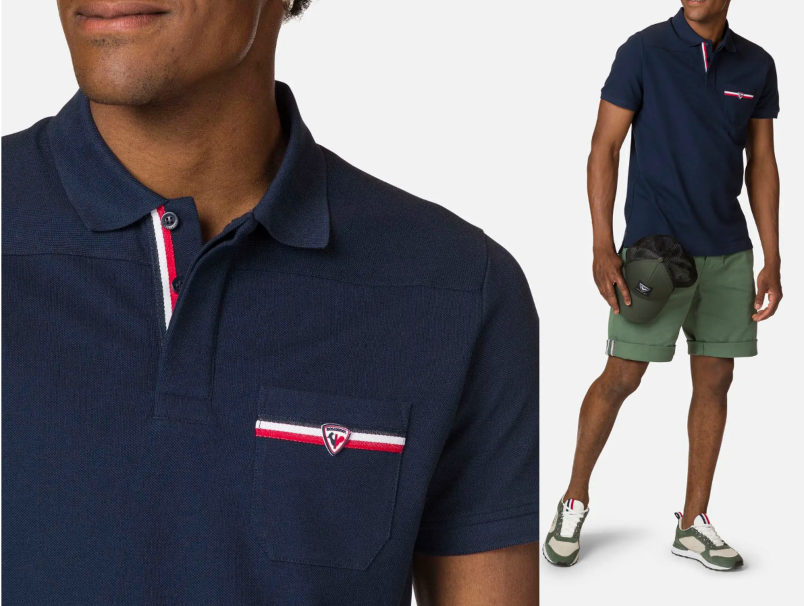Rossignol Pocket Logo Polo Shirt T-Shirt Ski Alpine Heritage Tee L