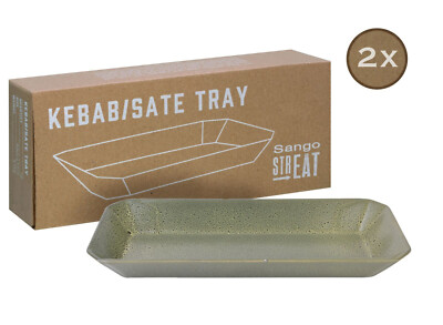 CreaTable - Streat Food - Tray Kebab 2-tlg (Grün)