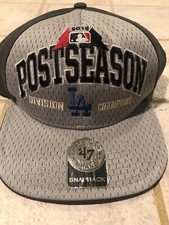 (1) Los Angeles Dodgers 2015 Division champions Cap Hat, snapback, 47 Brand