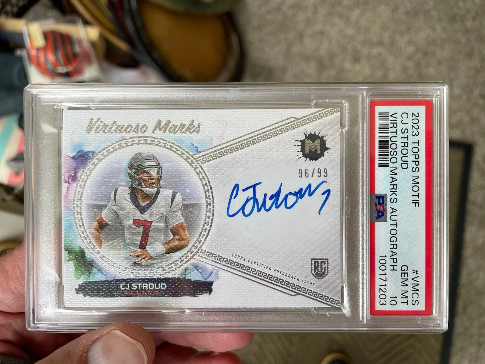 CJ Stroud Topps Motif Virtuoso Marks Autographs #VMCS Base