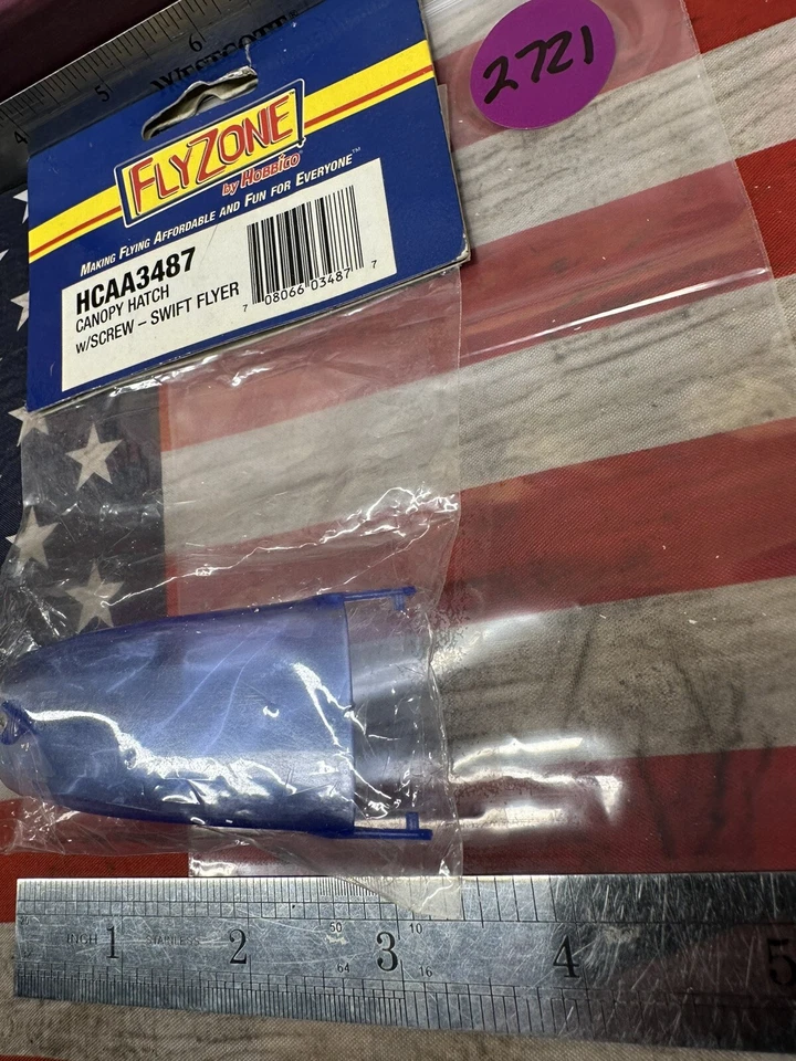 HOBBICO / FLYZONE HCAA3487 CANOPY HATCH W/SCREW for: SWIFT FLYER - Image 3 of 4