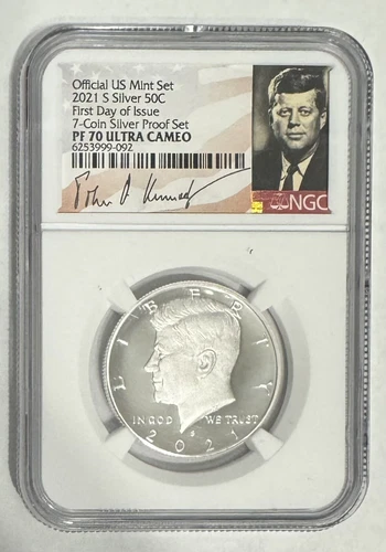 2021-S Kennedy Silver Half Dollar Proof NGC PF70 UCAM PF 70 Ultra Cameo