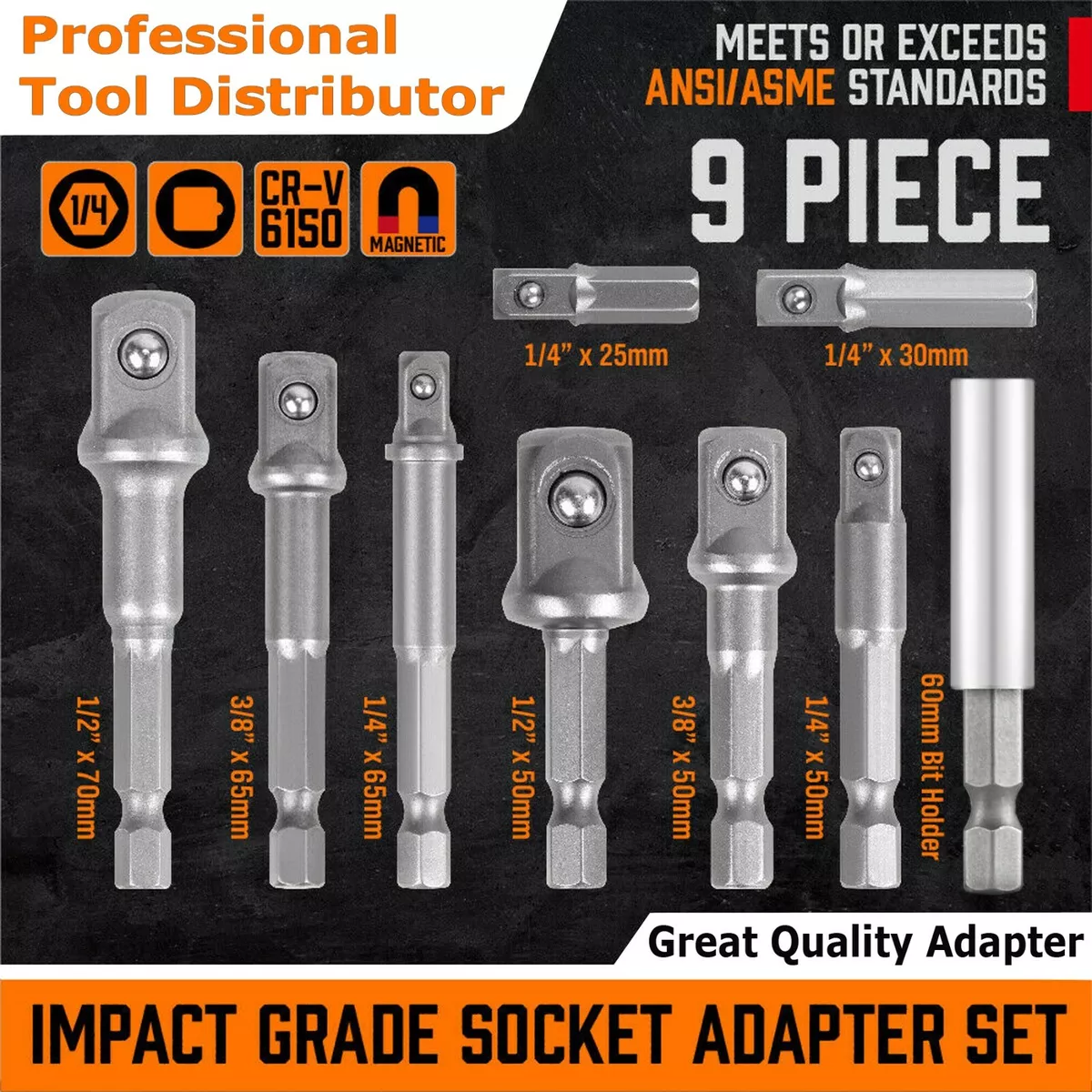 Bit Holder Socket Extension, Adaptateur Drill Bit Extension