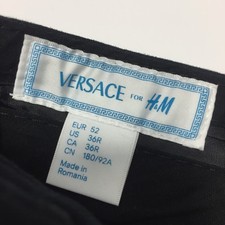 Men’s VERSACE for H&M Casual Dress Chino Black Khaki Pants (Size 36R-EUR 52)