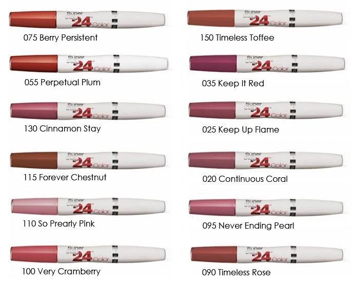 Maybelline SuperStay 24 2-Step Liquid Lipstick Makeup, Forever Chestnut