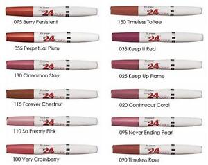 Maybelline 24 Hour Lipstick Color Chart