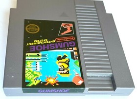 ORIGINAL VINTAGE 1986 GUMSHOE NINTENDO NES 5 SCREW VIDEO GAME CARTRIDGE