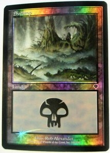 MTG Foil Swamp Art by Rob Alexander  Invasion Foil Swamp #340 LP
