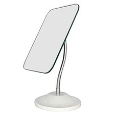  Adjustable White(flexible Makeup Mirror With Stand) 6.5"L x 5.3"W(Medium)