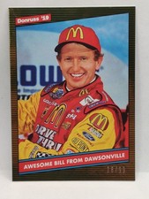 2019 Donruss GOLD PRESS PROOF #157 Bill Elliott 18/99 NASCAR Racing Card HOF