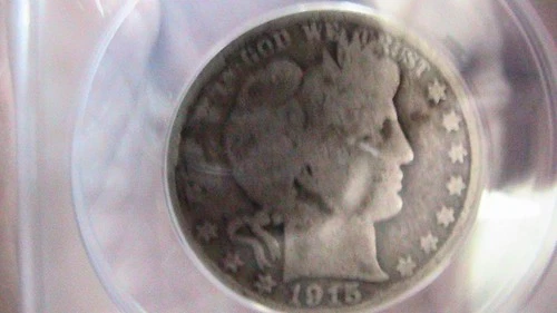 1915 barber half dollar 50c silver ANACS G-6 details Altered Surfaces key/scarce