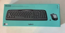 Logitech MK335 Wireless Keyboard and Mouse Combo Black/Silver New Sealed