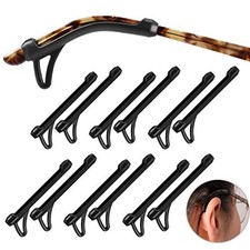 Eyeglasses Ear Grips Sleeve-Upgrade anti-slip eyewear retainer-Sleeve Black