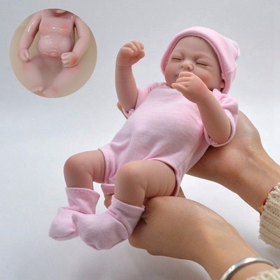10'' Realistic Reborn Baby Dolls Full Body Vinyl Silicone Newborn Preemie Girl US