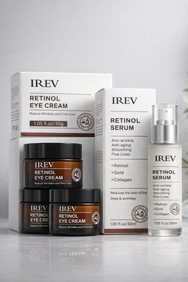 Retinol Collagene Gold Anti-Falten Anti-Aging Glättungscreme/Serum Trio. rend 