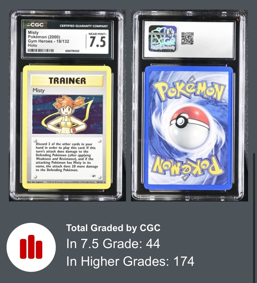 Misty 018/132 Gym Heroes Holo for sale online | eBay