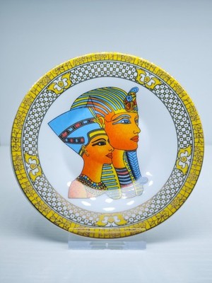 2x Fine Porcelain Wandteller Ägypten Motiv   Dekorativ   guter Zustand