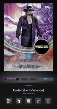DIGITAL TOPPS WWE SLAM Undertaker UNIVERSE 25 SUPER RARE FLARE VARIATION Read