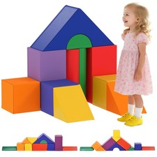 HOMCOM 11-Piece Soft Play Equipment for Toddlers, Soft Play Set