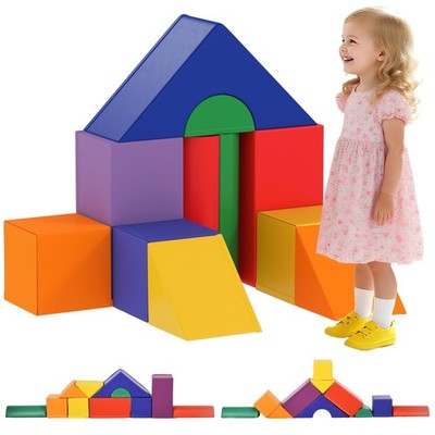 HOMCOM 11-teiliges Softplaygerät für Kleinkinder, Softplay-Set