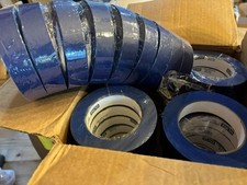 36 Rolls 1" X 60 Yards Blue ULINE Painters Masking Tape Made in USA - 36qty