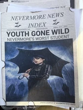 Wednesday Adam’s Horror Movie News Print.   