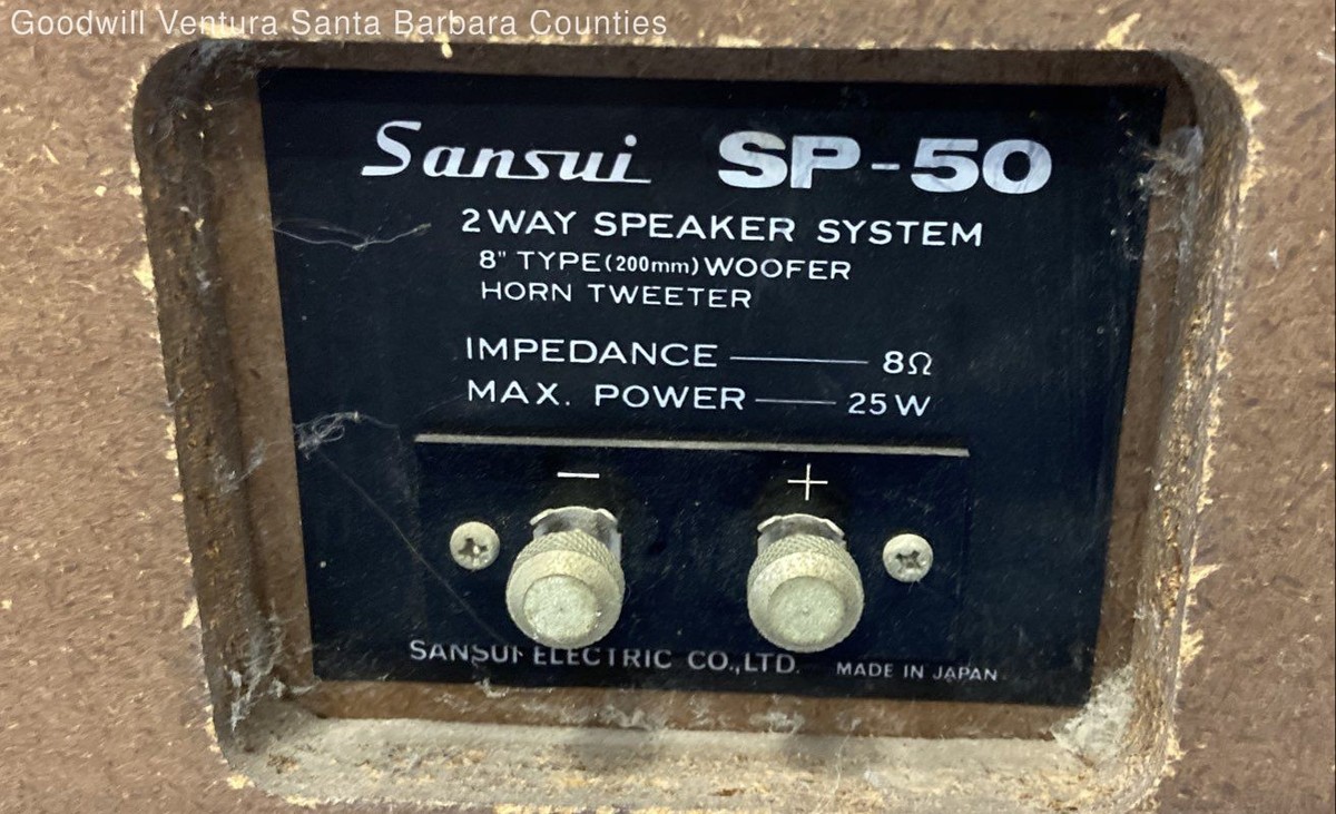 Sansui Sp-50 Speaker Floor Bookshelf Speakers Pair for sale