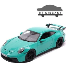 BBURAGO PORSCHE 911 GT3 1/24 DIECAST MODEL CAR GREEN 21104