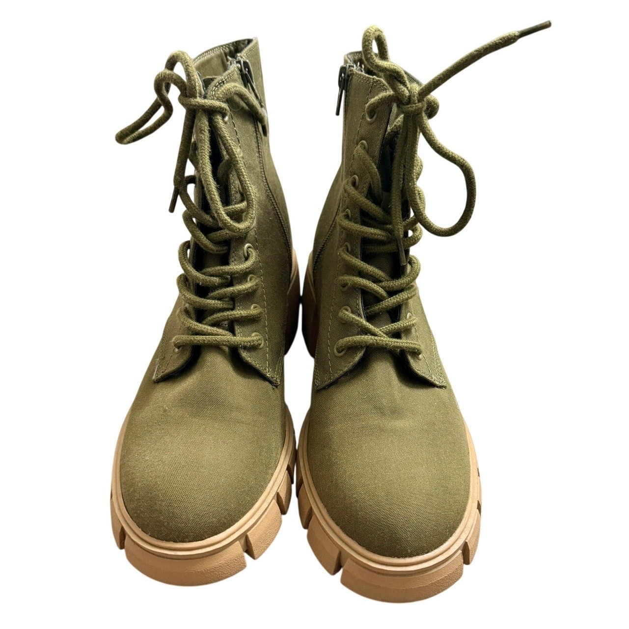 Universal Thread Platform Boots Combat Chunky Ank… - image 6