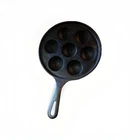 Vintage GRISWOLD #962 (Made in USA) Aebleskiver CAST IRON Danish Pancake Pan