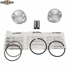 KB 3-5/8" +.005" Pistons With Rings For CCI 88"Pandemonium & Shovelhead Motors