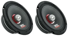 2) MTX Thunder RTX6 6.5” 125w RMS 4-Ohm Mid-bass/Midrange Car/Pro Audio Speakers