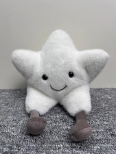 Jellycat Amuseables Cream Star Retired Plush Toy Christmas Gift Tags+Dust Bag