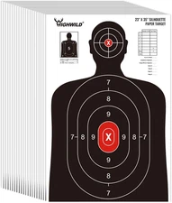 Highwild Shooting Range Silhouette Paper Target - 23X35 Inches - Suitable for Ha