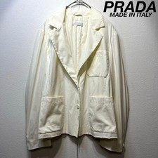 Prada Women 2B Design Tailored Jacket White Size 38 Blazer