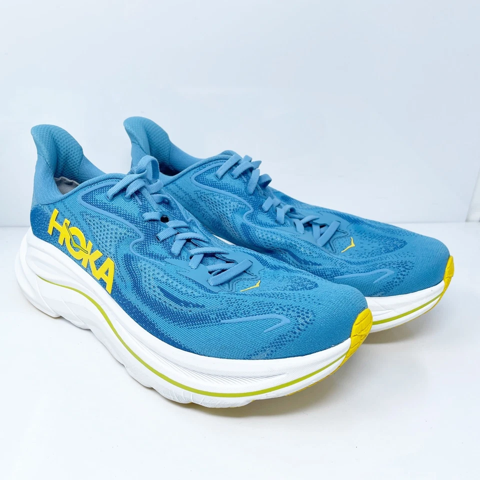 Hoka One One Mens Clifton 10 1162030 ALF Blue Running Shoes Sneakers Size 10.5 D - Image 2 of 4