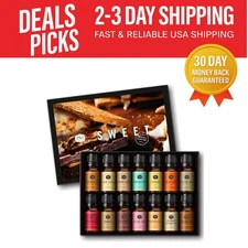 14x10ml Sweet Essential Oils Set - Perfect for Candle Making & Gifts