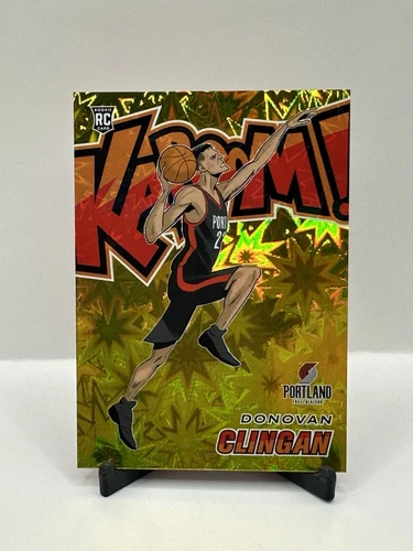 2024-25 Panini Revolution KABOOM! Donovan Clingan Gold /10 #21 (RC) SSP Case Hit