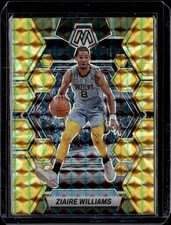 2022-23 Panini Mosaic #163 Ziaire Williams Reactive Yellow