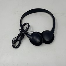 Wired On-Ear Stereo Headphones 3.5mm Plug - Black