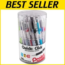 Penndel Quick Click 0.7mm Mechanical Pencil, Assorted Colors