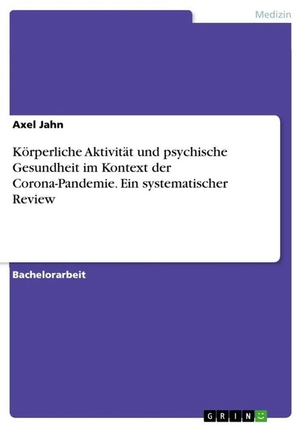 KöRperliche AktivitäT Und Psychische Gesundheit Im Kontext Der...-image