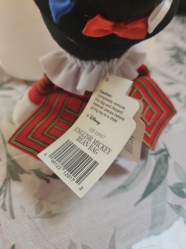 Pre-Owned Walt Disney World ENGLISH MICKEY Bean Bag Plush Toy, 8" - Picture 6 of 10