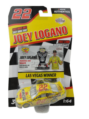 Authentics Wave RW2 1/64 Joey Logano #22 Pennzoil 2020 Las Vegas Win FREE SHIP!