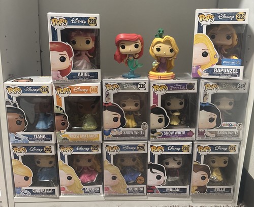 Complete Disney Princess Funko Pop Lot 14 Figures Snow White Ariel Belle Tiana